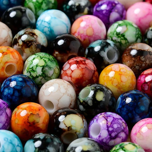 Cracked Acrylic Beads