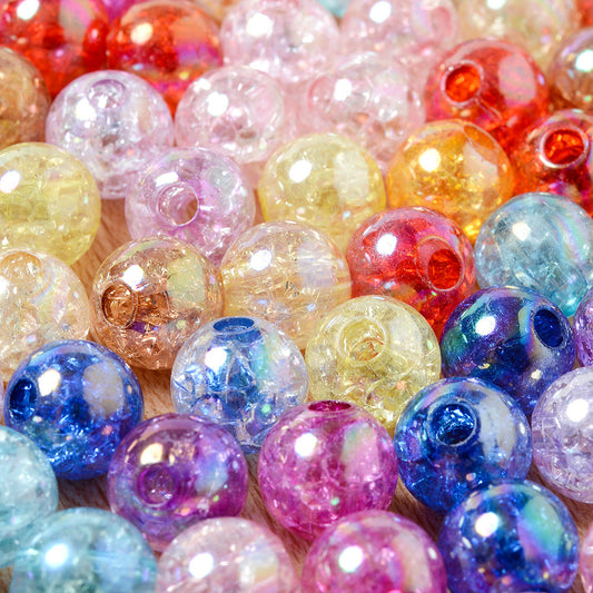 10 mm Colorful Shiny Acrylic Beads