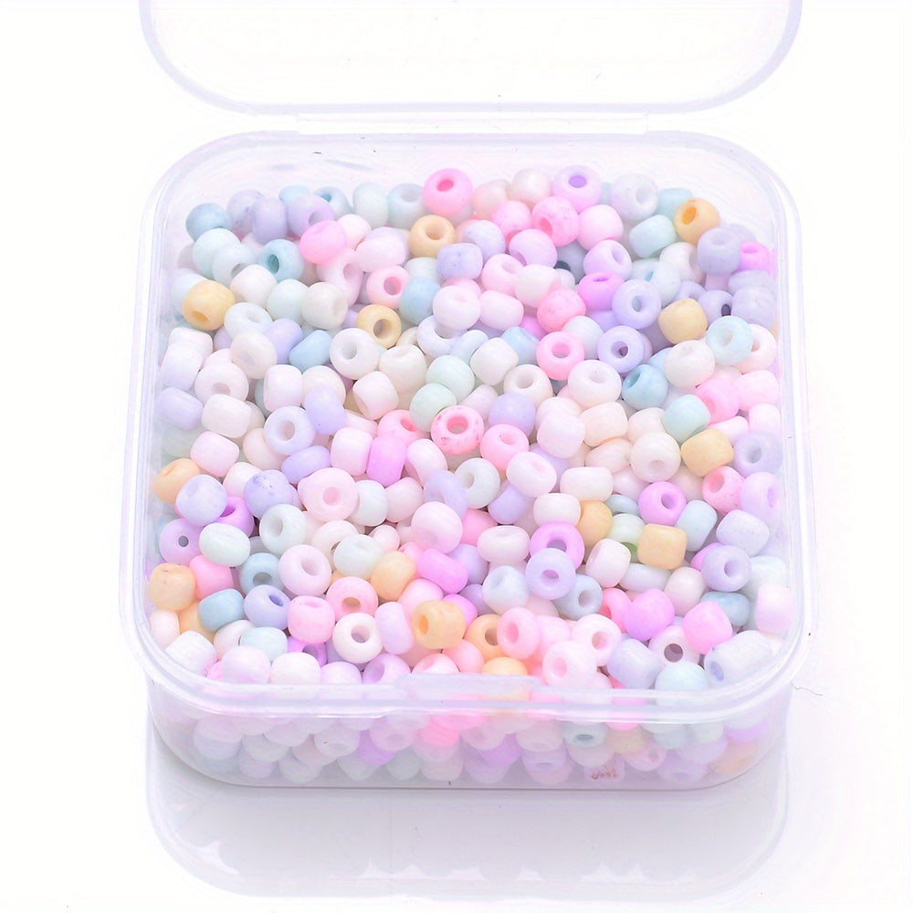 1000PCS 3mm Macaron Multicolor Glass Seed Bead Set