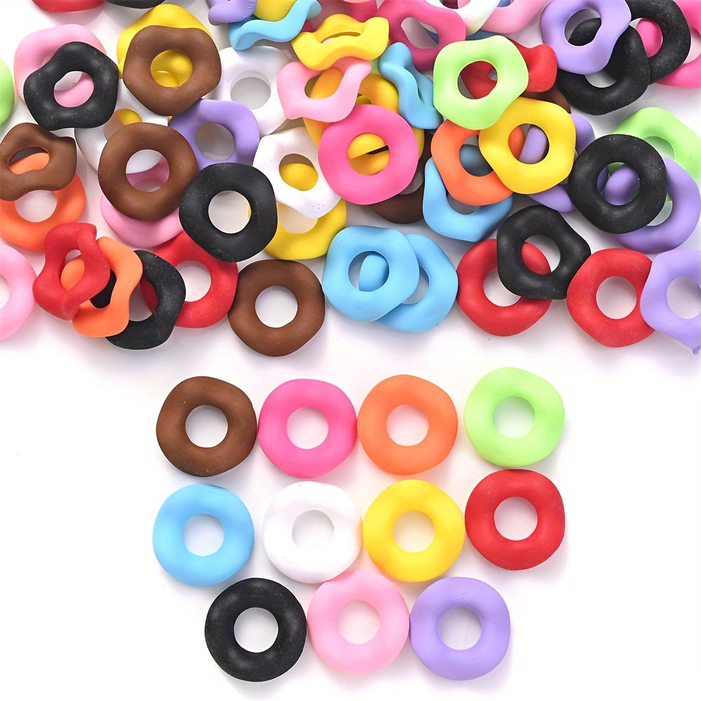Glossy Matte Irregular Acrylic Beads