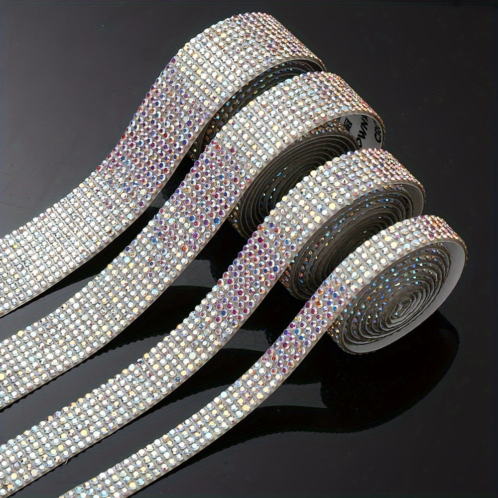 Self-Adhesive Rhinestone Trim Ribbon Set