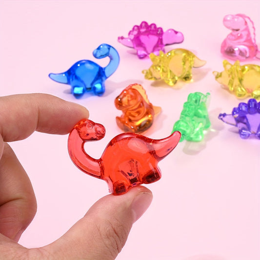 Transparent Dinosaur Acrylic Beads