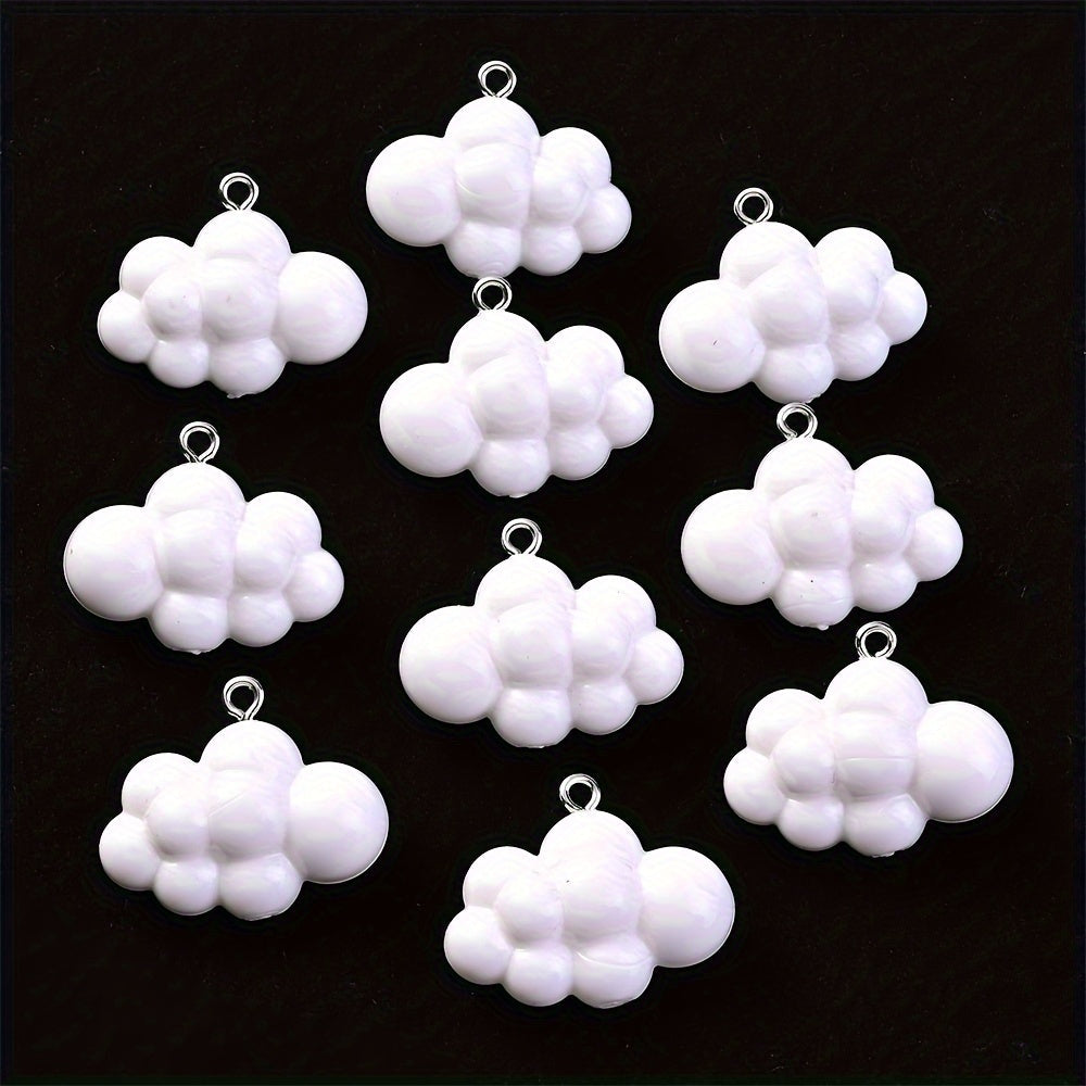 Solid Color Cloud Resin Charms