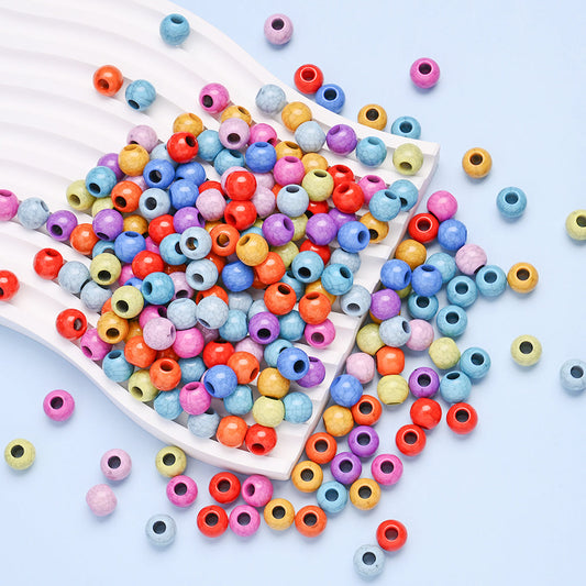 Crack Large Hole Acrylic Beads