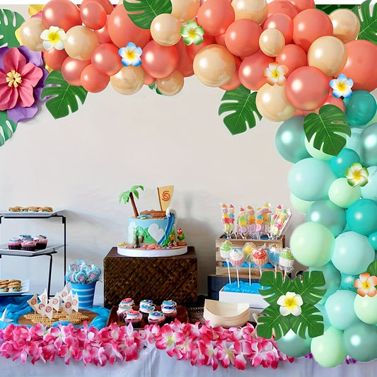 Summer Theme Flower Balloon Arch Kit