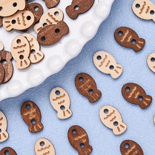 Fish Shape Double Hole Buttons