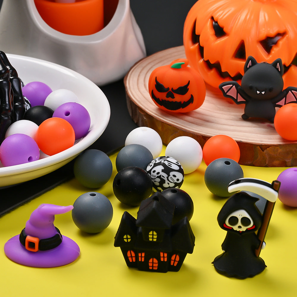 Halloween Silicone Focal Beads
