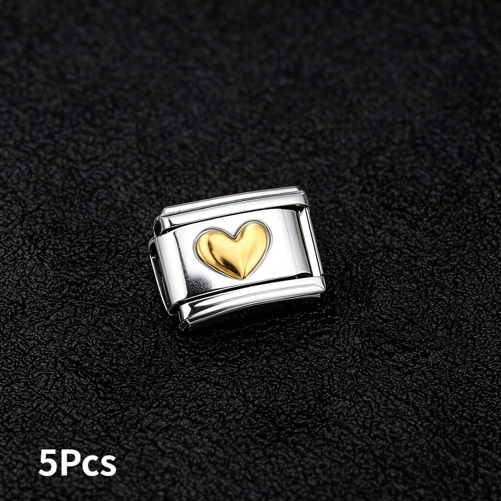 Golden Arabic Numeral Bracelet Module