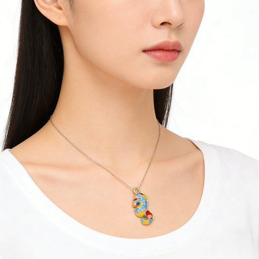 20PCS Colorful Seahorse & Starfish Enamel Charms