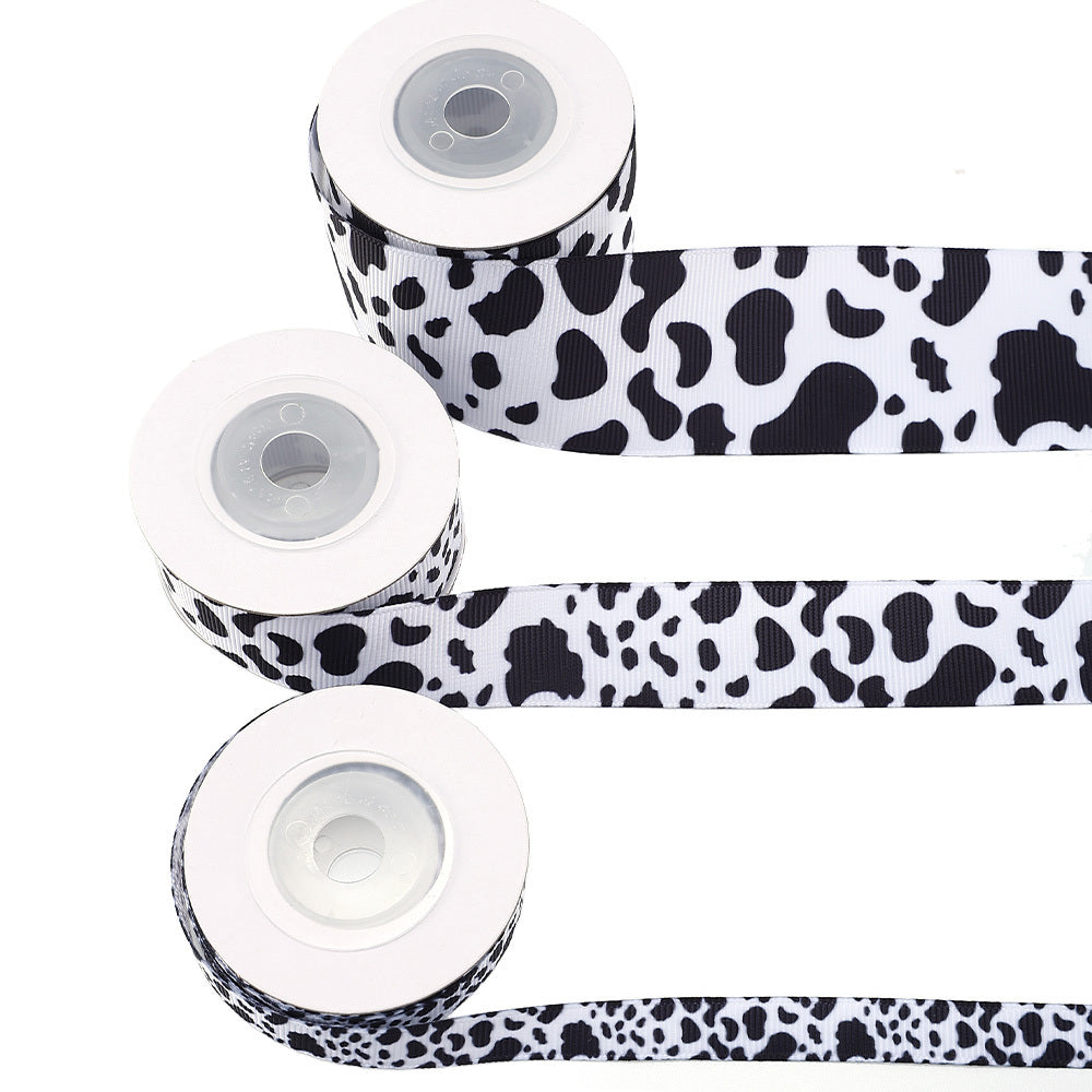 Cow Pattern Polyester Ribbon