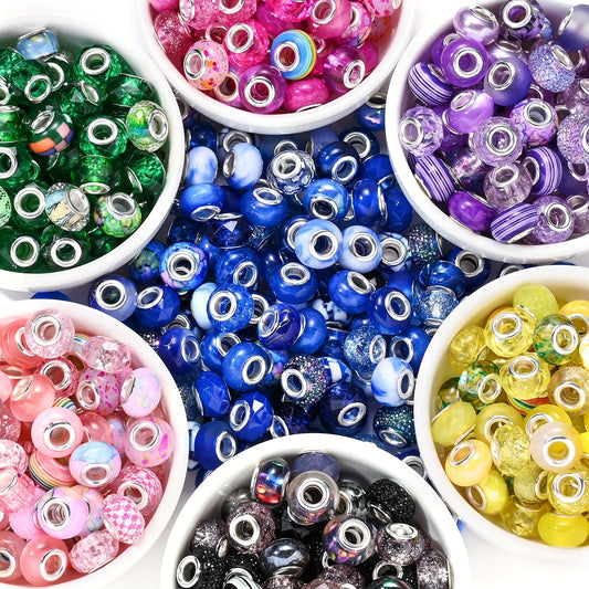 Acrylic Large Hole Spacer Beads