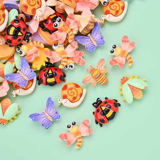 Cartoon Resin Insect Charms