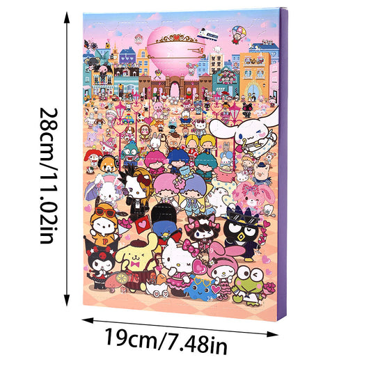 Anime Character Advent Countdown Keychain Box