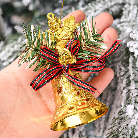 Vintage Golden Christmas Bell Pendants