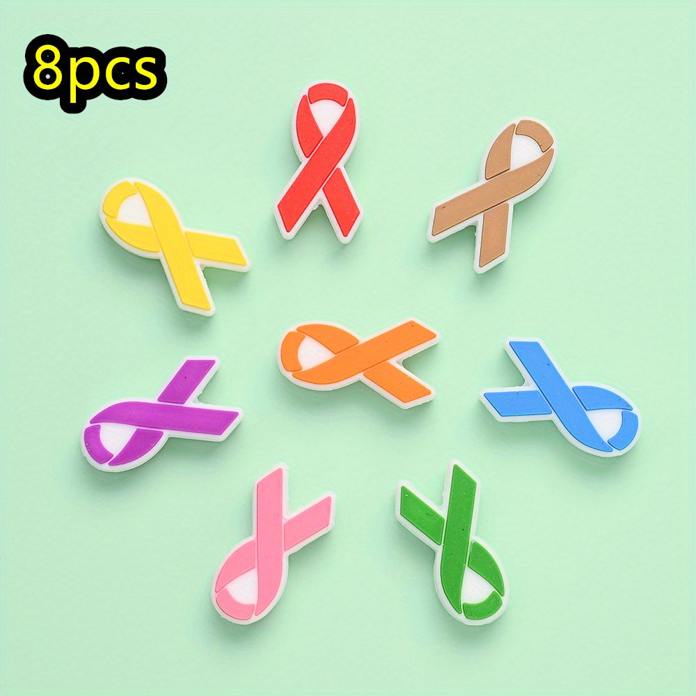Cancer Awareness Ribbon Focal Beads