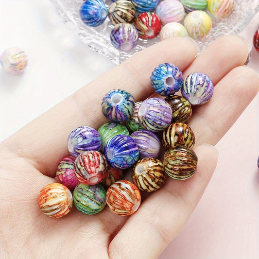 30PCS Acrylic Pumpkin Bead Set