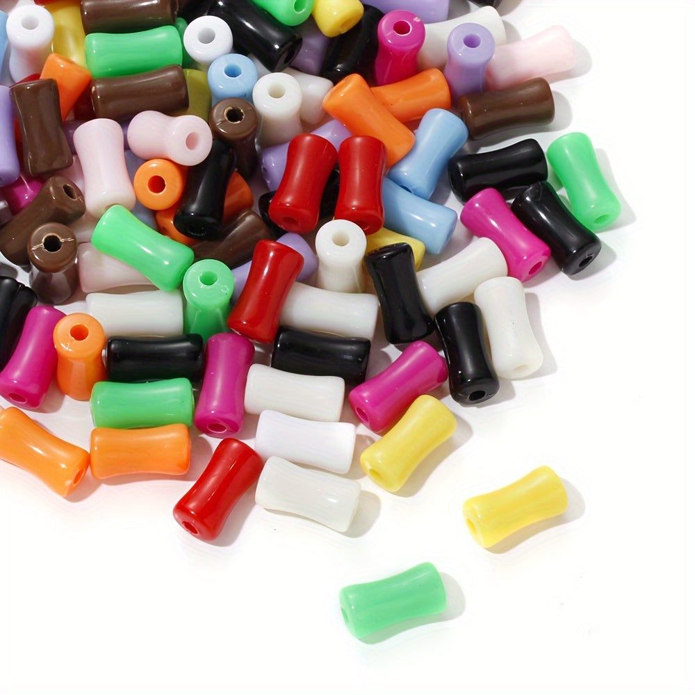 Solid Color Bamboo Acrylic Beads
