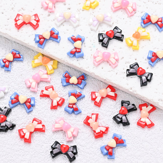 3D Mini Bow Resin Nail Charms