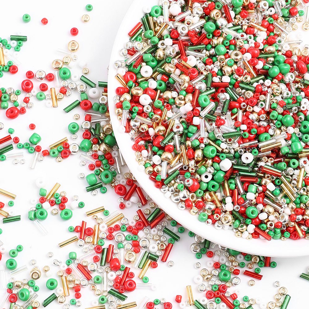 Christmas Glass Seed Beads