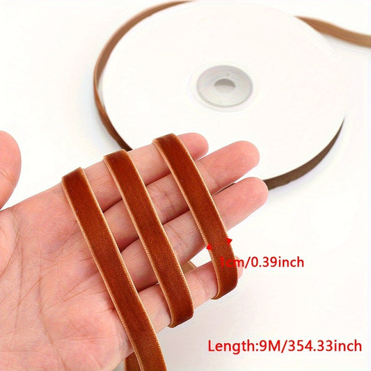 Velvet Polyester Ribbon Roll
