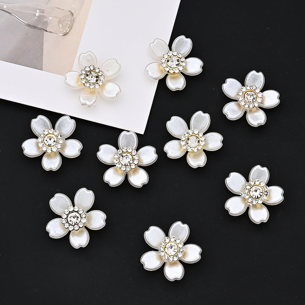 Hexagonal Golden Lace Flower Beads