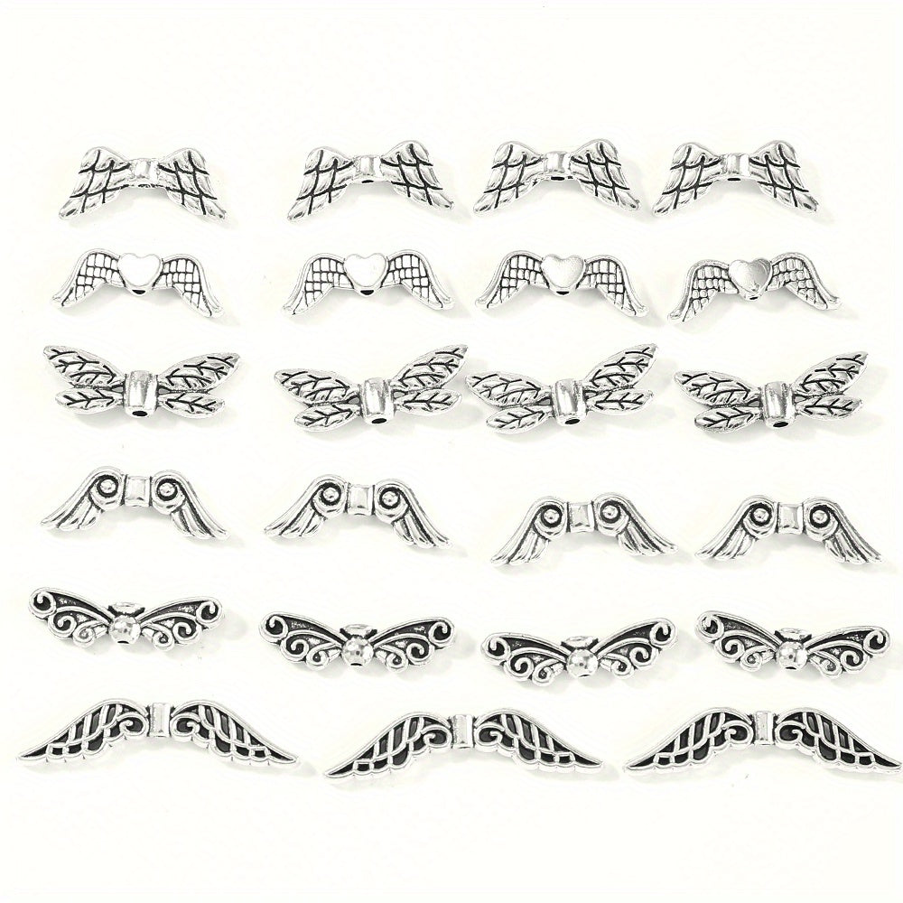 20pcs Alloy Wing Beads