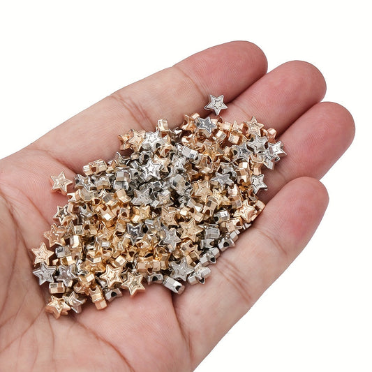 100PCS 6×7mm Star-Shaped Plastic Bead Set