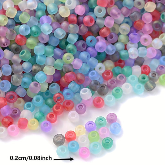 Colorful Frosted Seed Beads