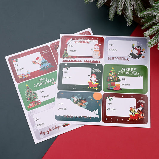 Christmas Rectangle Gift Tags