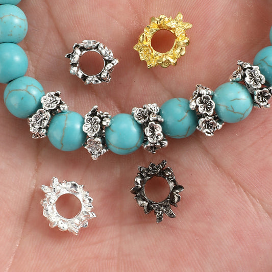 Vintage Flower Alloy Beads