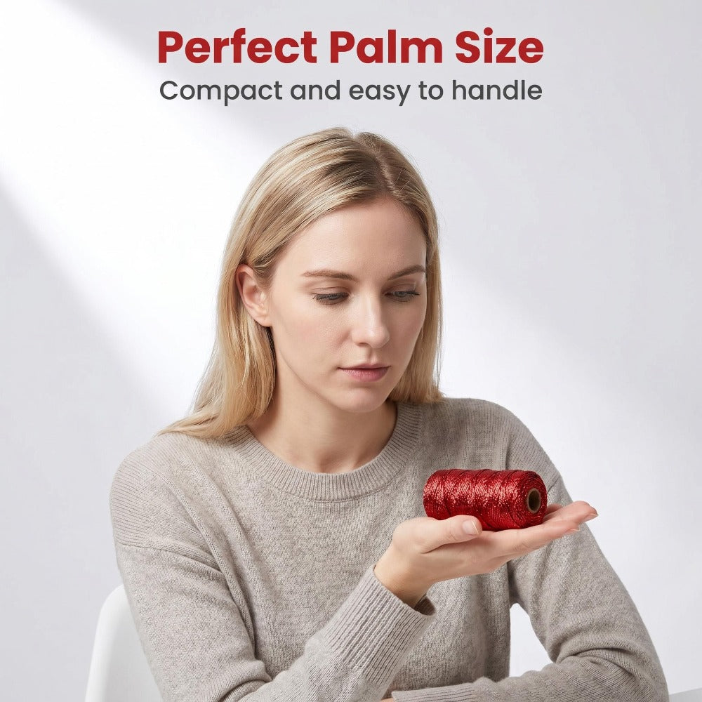 Red Gold Silver Polyester Cord Set