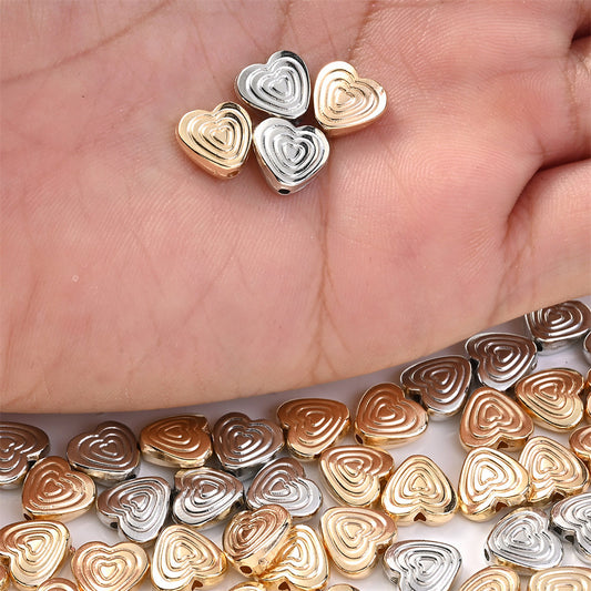 CCB Heart Spacer Beads