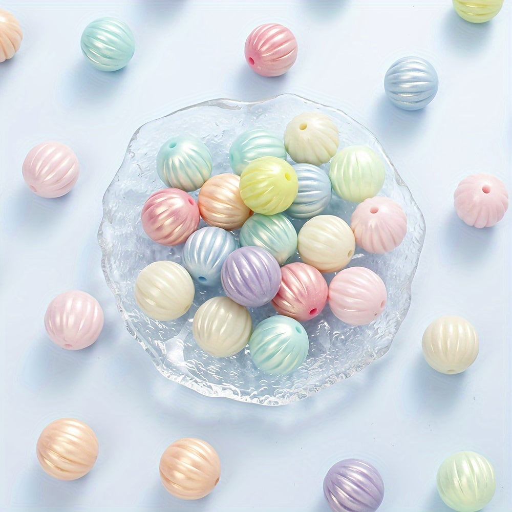 Macaron Pumpkin Acrylic Beads