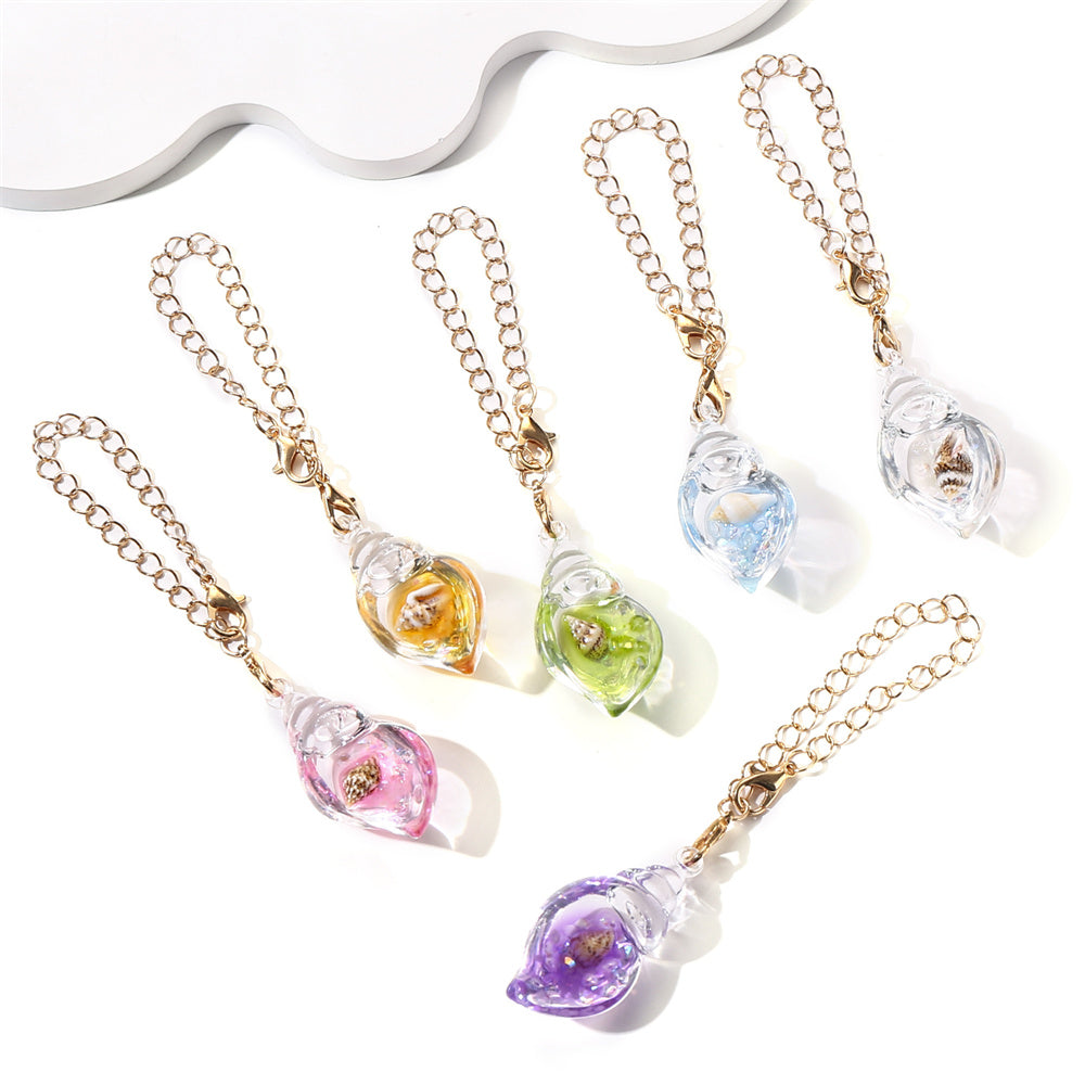 Luminous Resin Shell Cup Charms