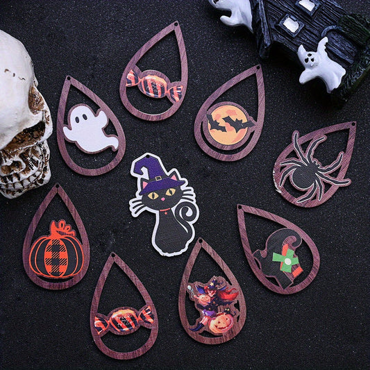 Halloween Wooden Pendants