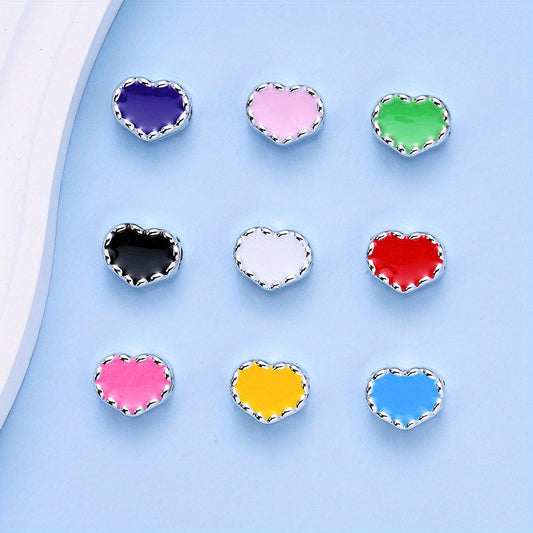 Stroke Heart Plastic Beads