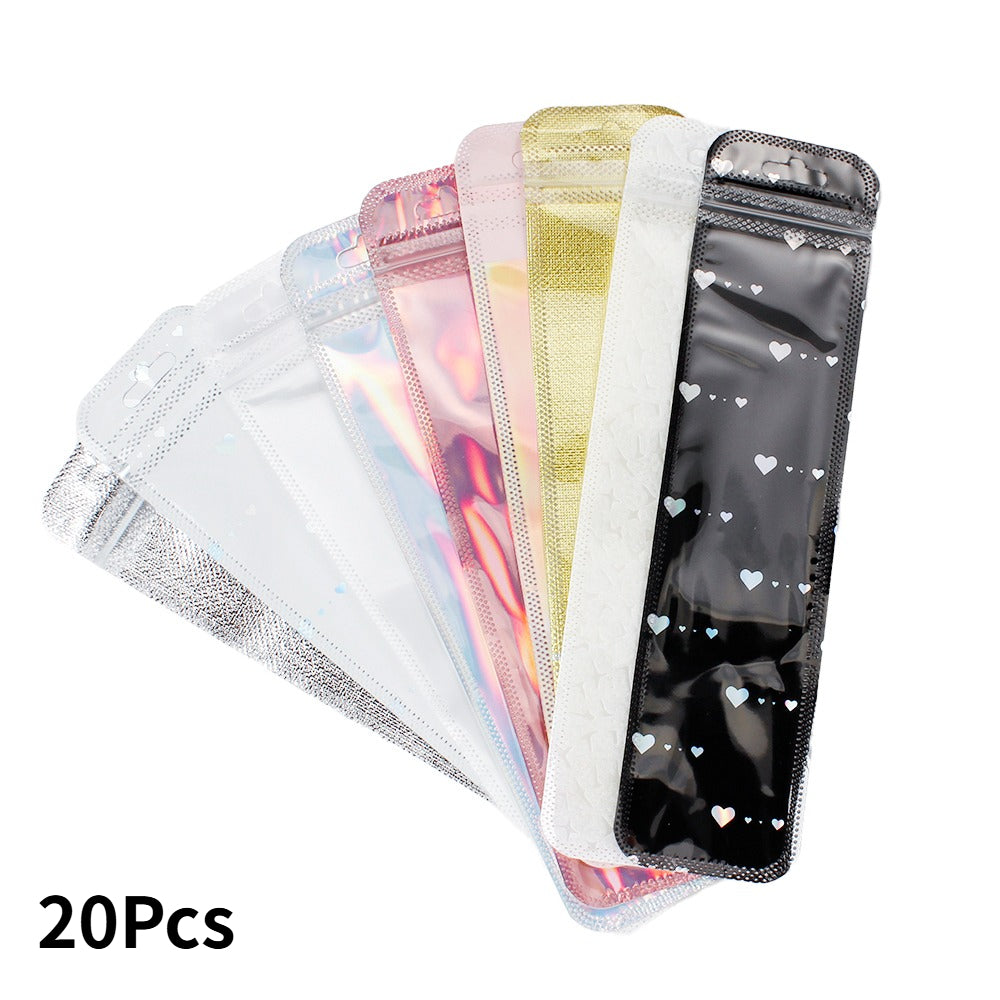 Iridescent Self-Sealing Jewelry Bags