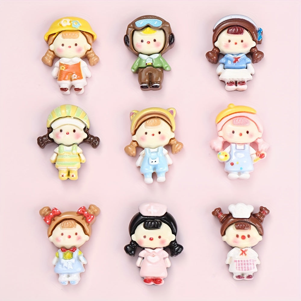 10pcs Cute Cartoon Figure Patches