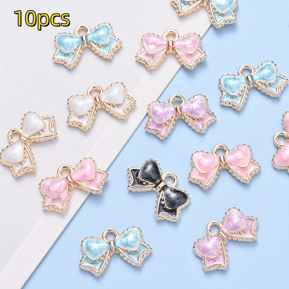 Bow-Tie Enamel Metal Charms
