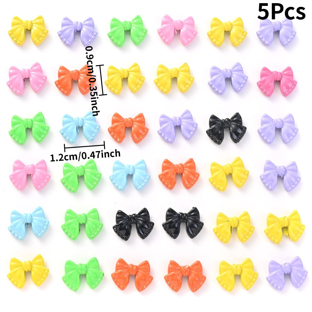 Heart Butterfly Bow Alloy Beads
