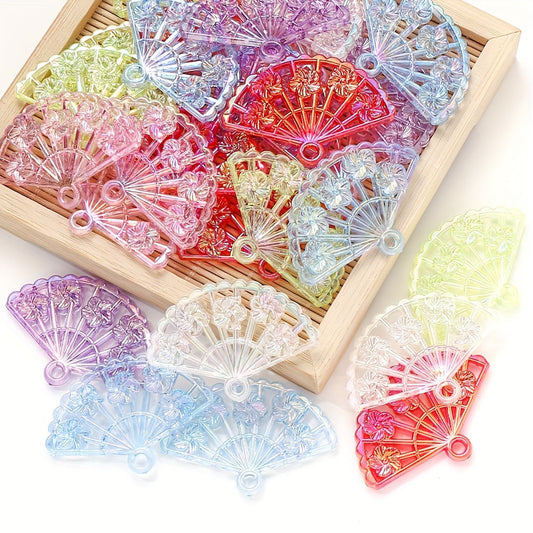 Fan Shaped Acrylic Pendants