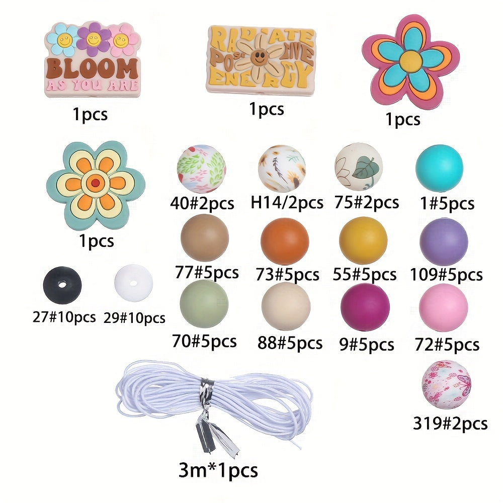 Flower Silicone Spacer Beads