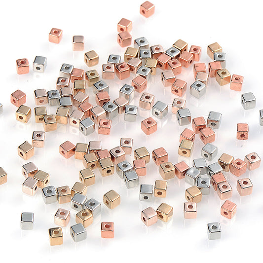 4 mm Colored Plastic CCB Spacer Beads