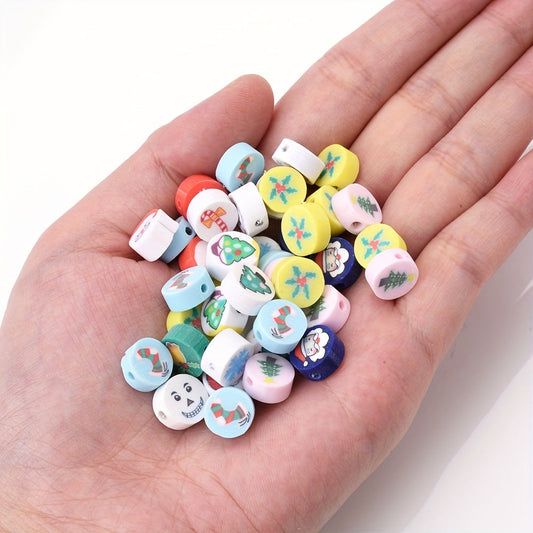 Christmas Polymer Clay Beads