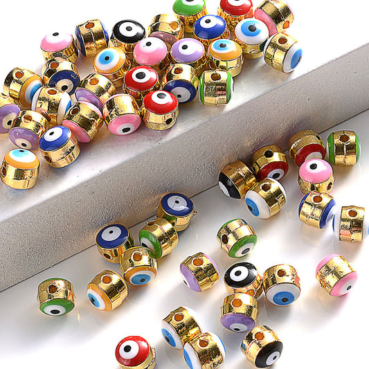 Devil's Eye Alloy Spacer Beads