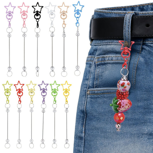 Star Shaped Beadable Keychain Set
