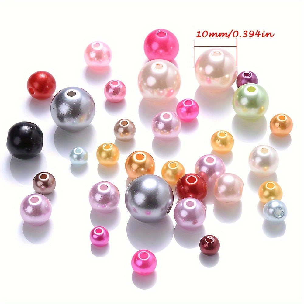 Multicolor ABS Round Beads