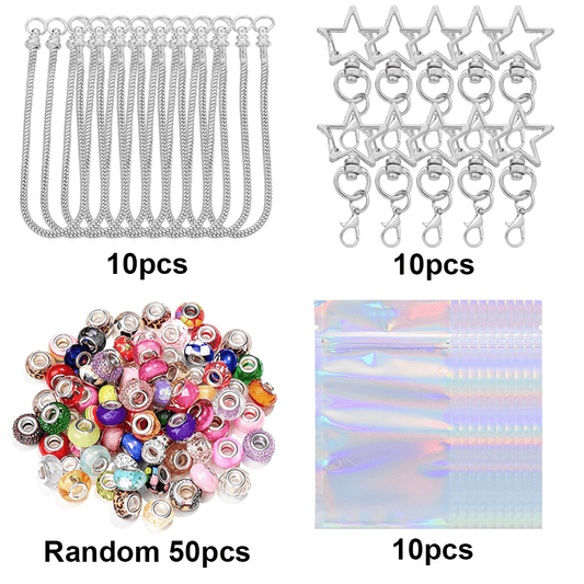 20PCS Beaded Keychain Making Set
