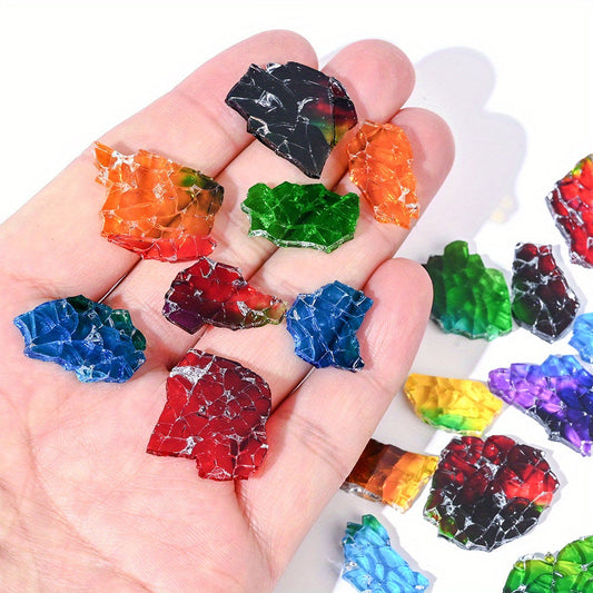 Vibrant Colored Ice Fragment Beads