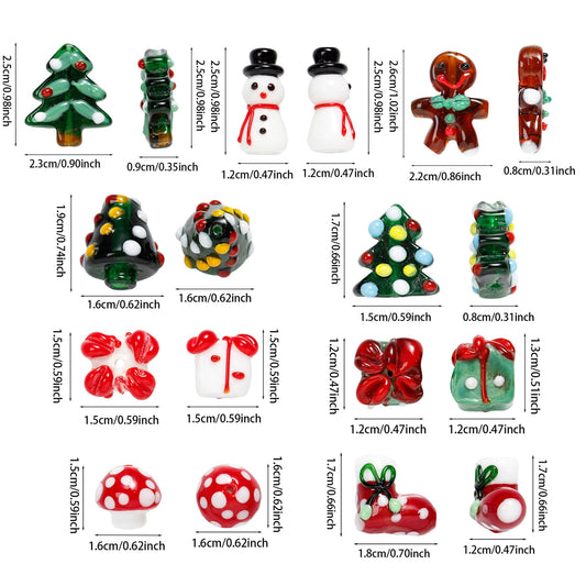 Christmas Glass Beads